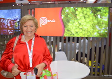 Ing. Mercedes Auris, owner of the nursery Vivero los Viñedos and table grape grower from Peru.